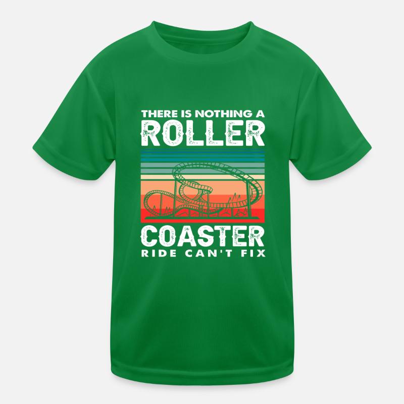 Roller coaster ride can cure everything Kids Functional T-Shirt