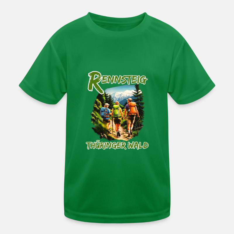 Rennsteig-Forêt de Thuringe-Thuringe T-shirt sport Enfant