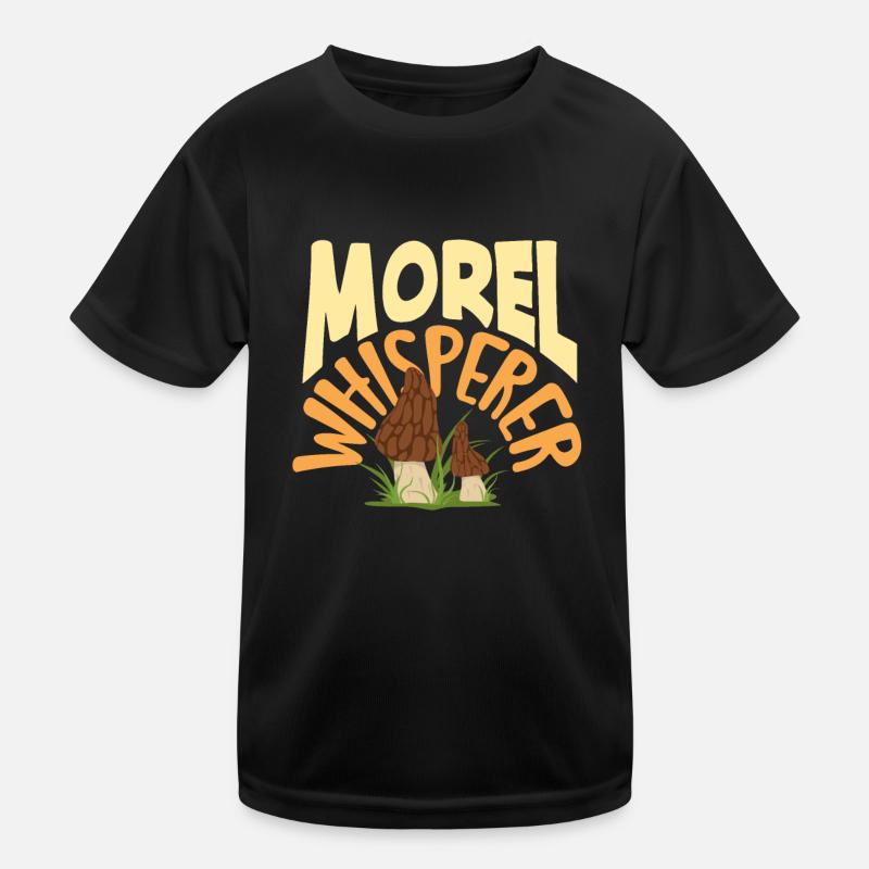 Cueillette de champignons Morilles Whisperer T-shirt sport Enfant