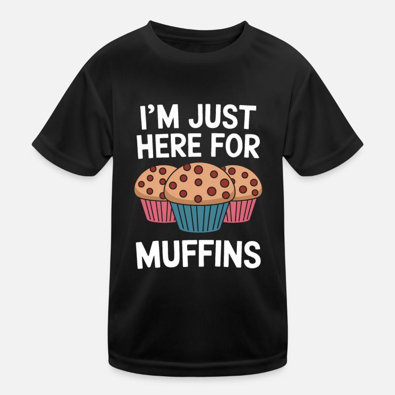 Muffin Spruch Muffins Lustiges Muffins Geschenk Kinder Funktions-T-Shirt