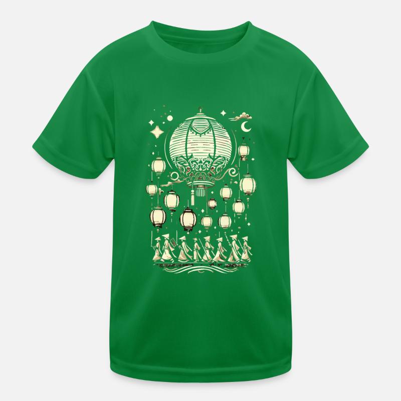 Laternenumzug, Lampion Kinder Funktions-T-Shirt