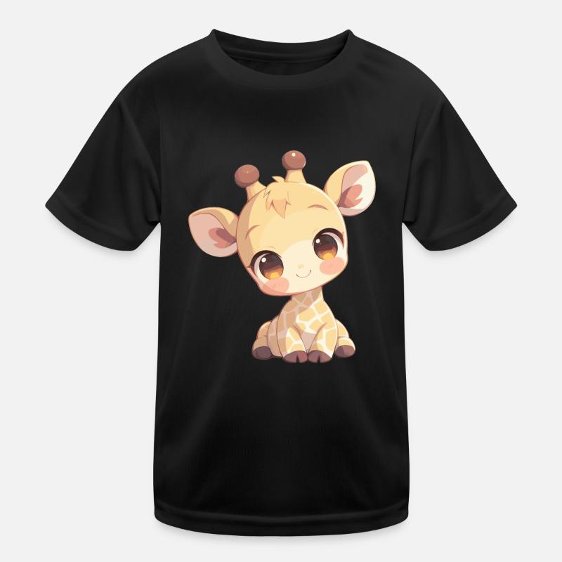 Giraffen Giraffe Kinder Funktions-T-Shirt