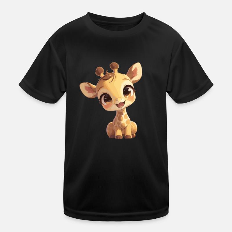 Giraffen Giraffe Kinder Funktions-T-Shirt