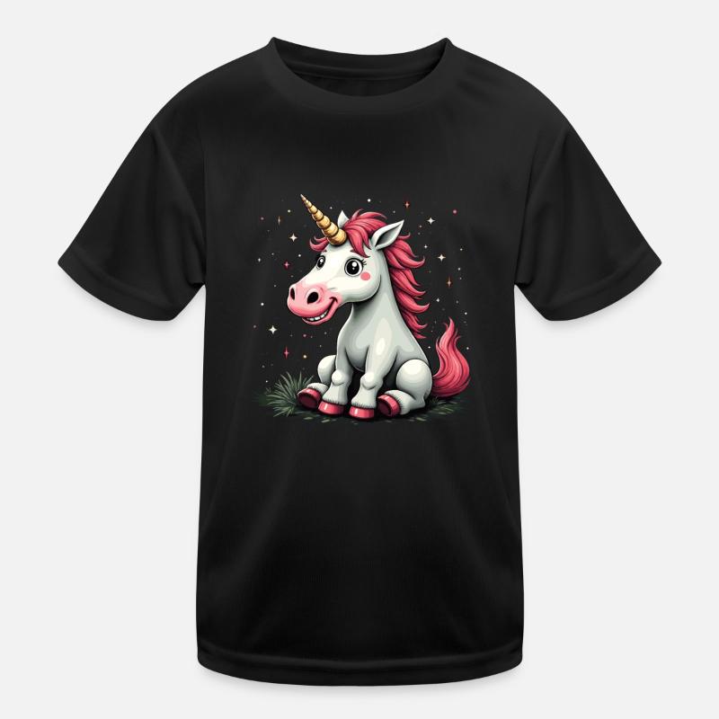 Cute Unicorn Magical Gift Idea Unicorn Fans Kids Functional T-Shirt