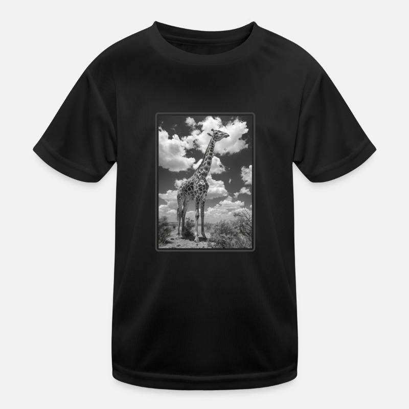Giraffen Giraffe Kinder Funktions-T-Shirt
