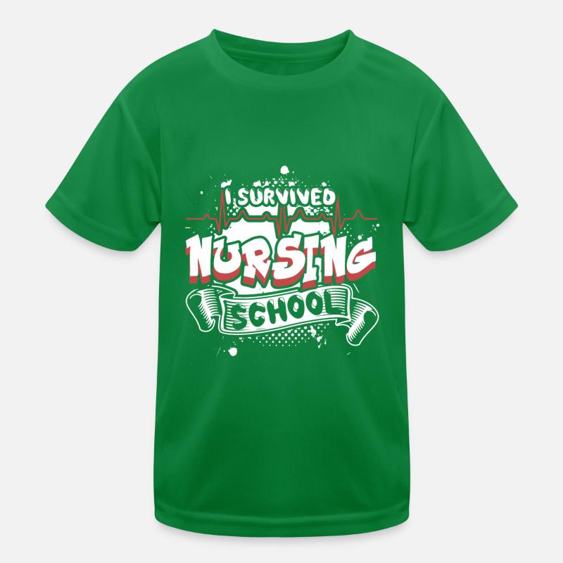 I Survived Nursing School Kids Functional T-Shirt