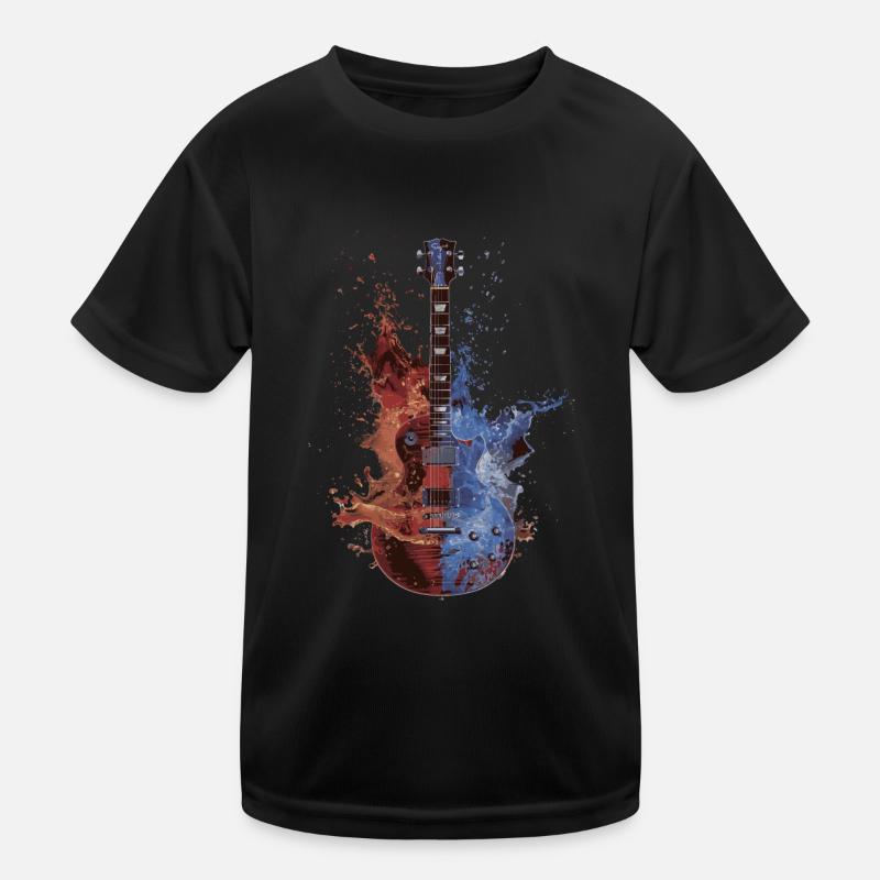 Gitarre Kinder Funktions-T-Shirt