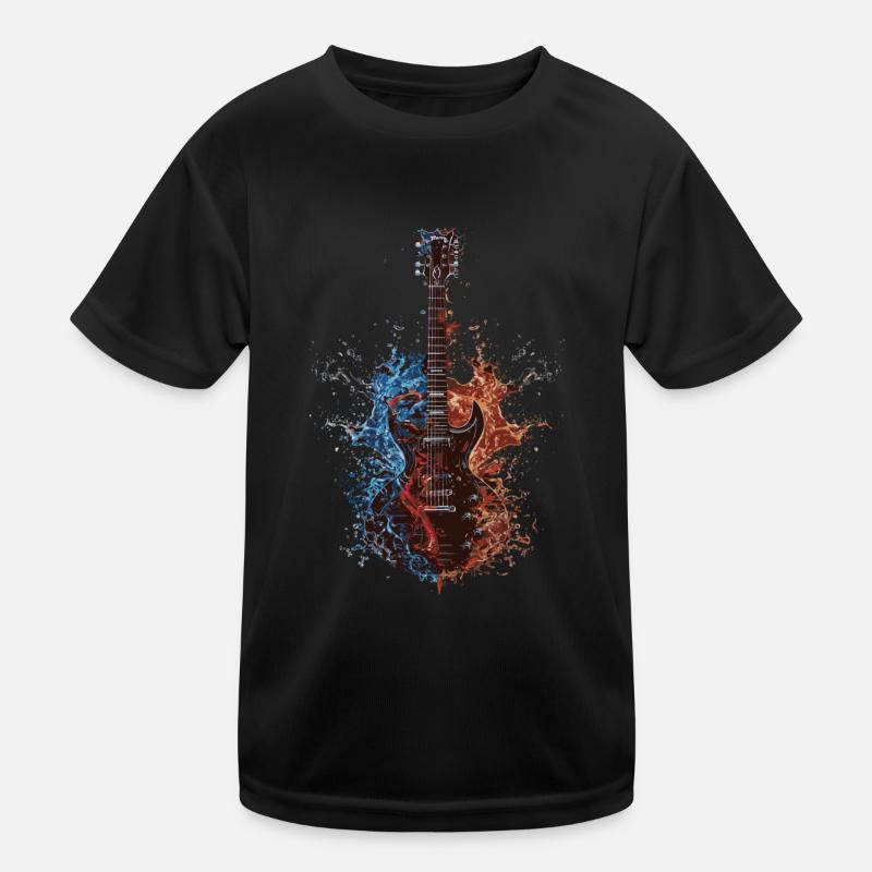 Gitarre Kinder Funktions-T-Shirt