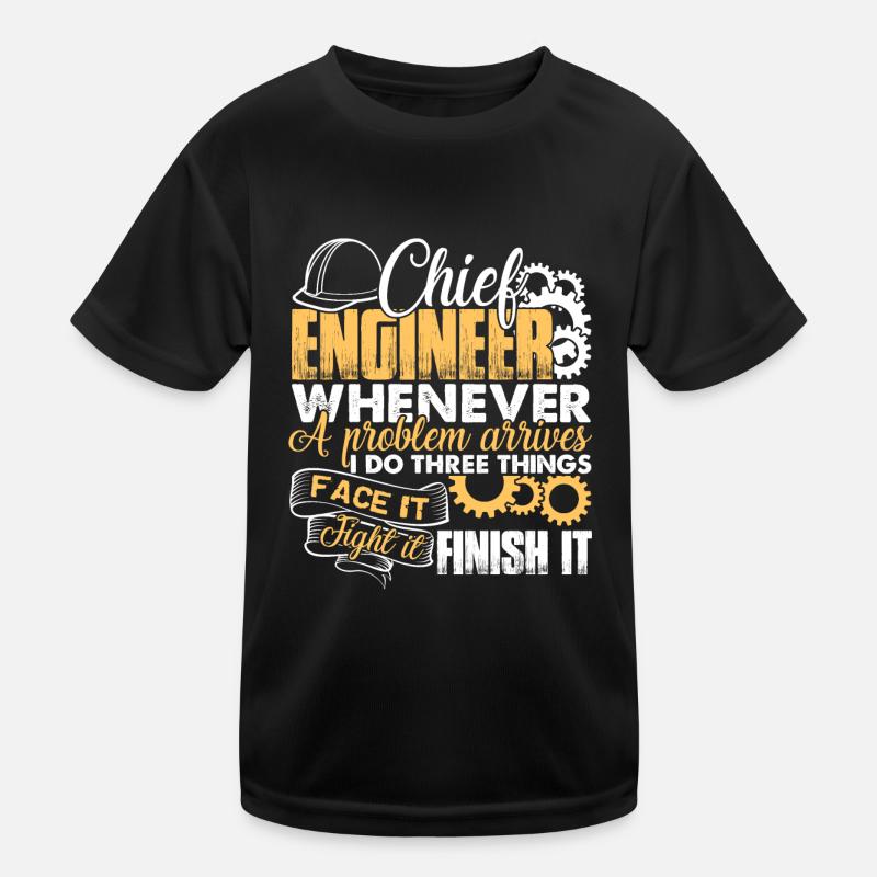 Chief Engineer Solves Problem Kids Functional T-Shirt
