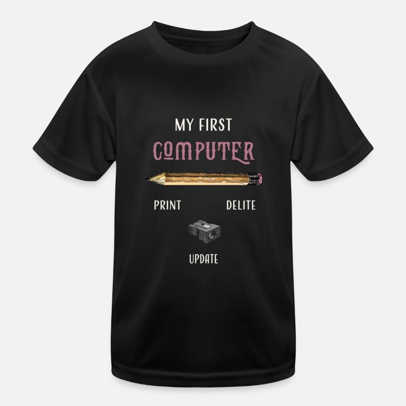 my first computer old school Kids Functional T-Shirt