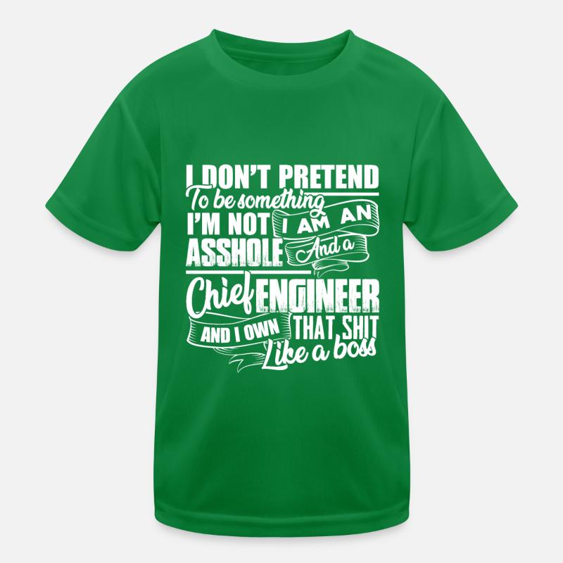 Chief Engineer I am A Chief Engineer Kids Functional T-Shirt