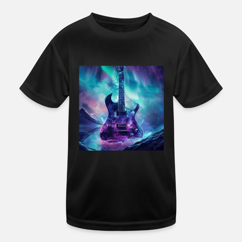 Gitarre Kinder Funktions-T-Shirt