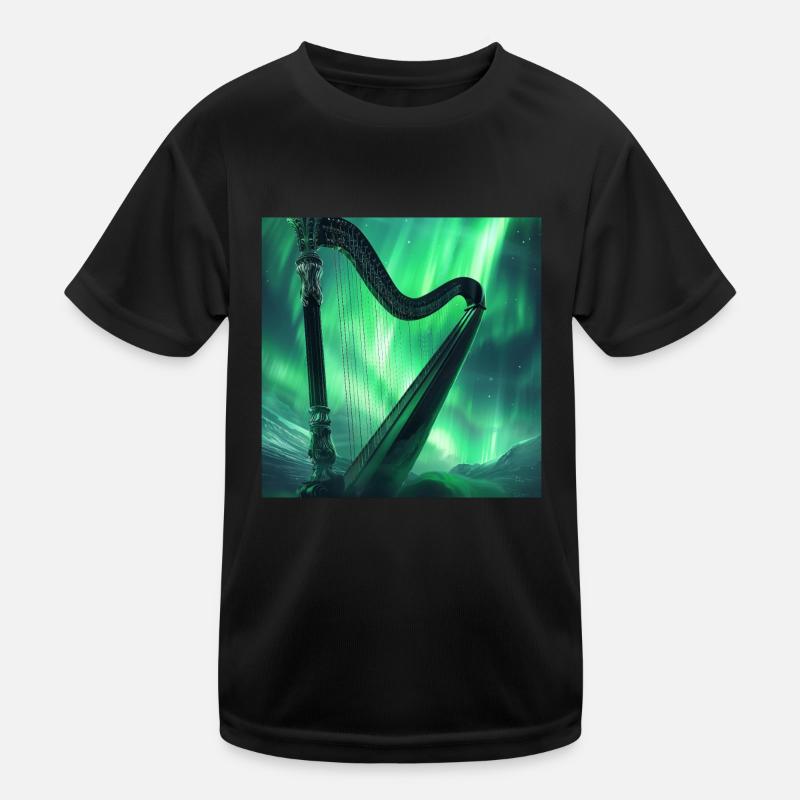 Harfe Kinder Funktions-T-Shirt