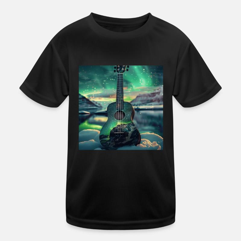 Ukulele Kinder Funktions-T-Shirt