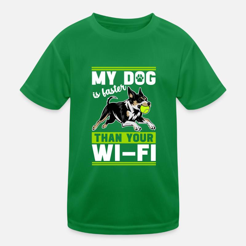 Flyball Hundesport Kinder Funktions-T-Shirt