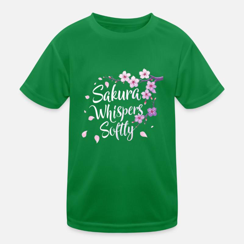 Kirschblüten-enthusiast Sakura Lovers Springtime Kinder Funktions-T-Shirt