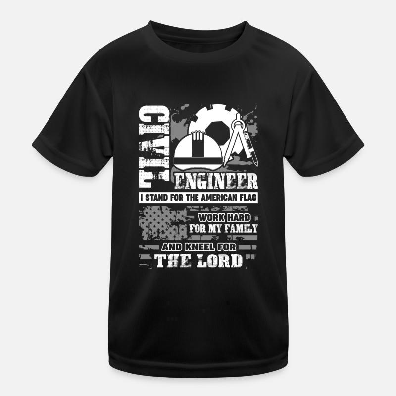 Civil Engineer Proud Civil Engineer Kids Functional T-Shirt