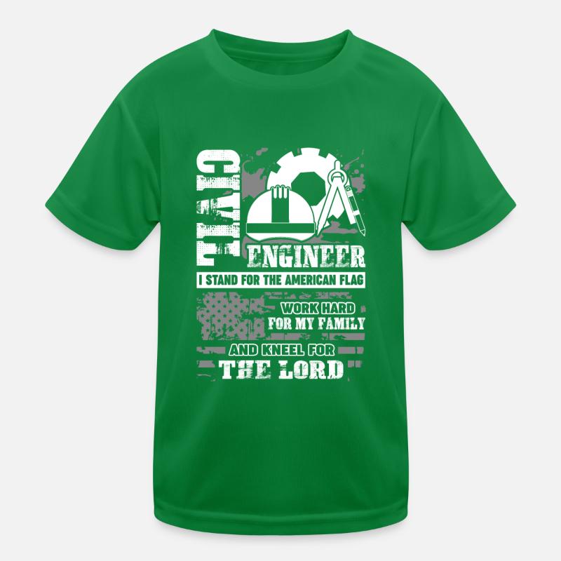 Civil Engineer Proud Civil Engineer Kids Functional T-Shirt