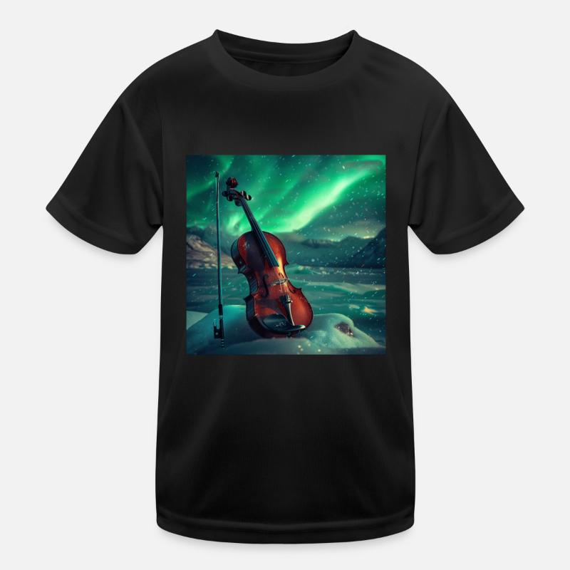 Violine Kinder Funktions-T-Shirt