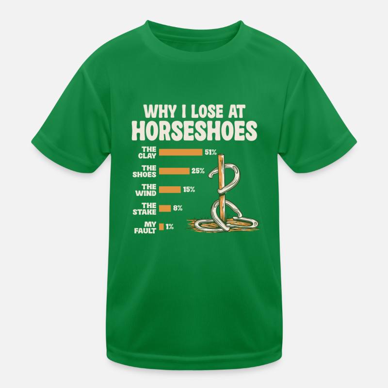 Pourquoi je perds à Horseshoe Humorous Graphics T-shirt sport Enfant