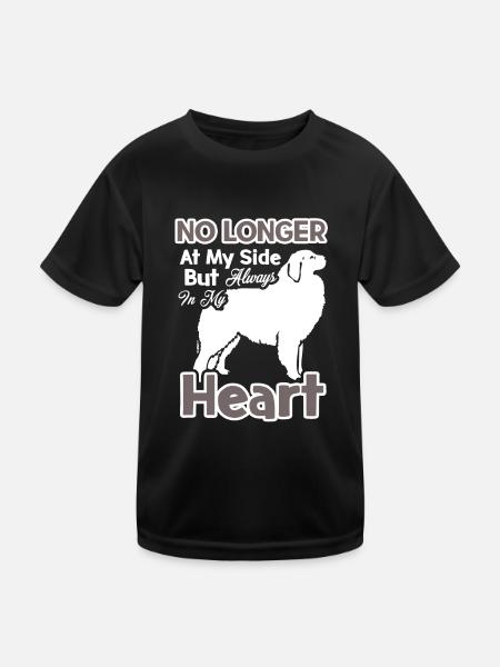 Great Pyrenees Always In My Heart - Kids Functional T-Shirt - black - Front