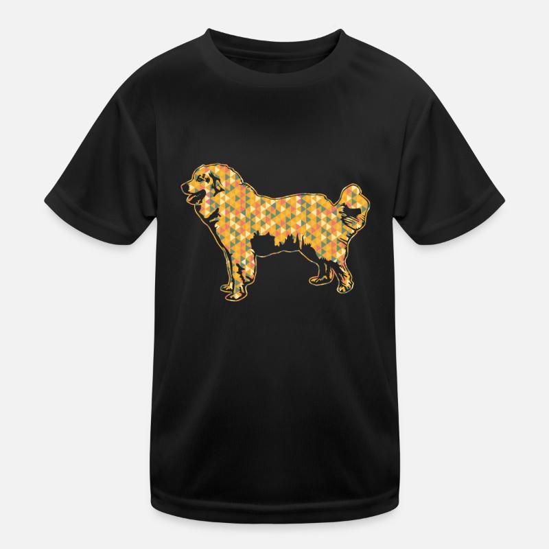 Great Pyrenees Geometric Kids Functional T-Shirt
