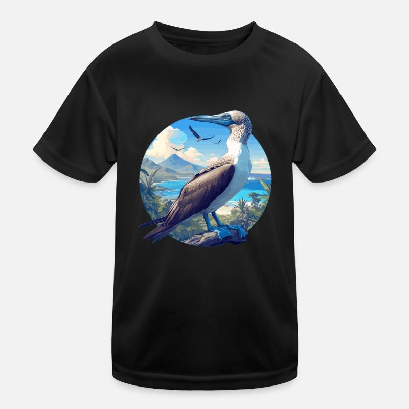 Blue-footed booby Kids Functional T-Shirt