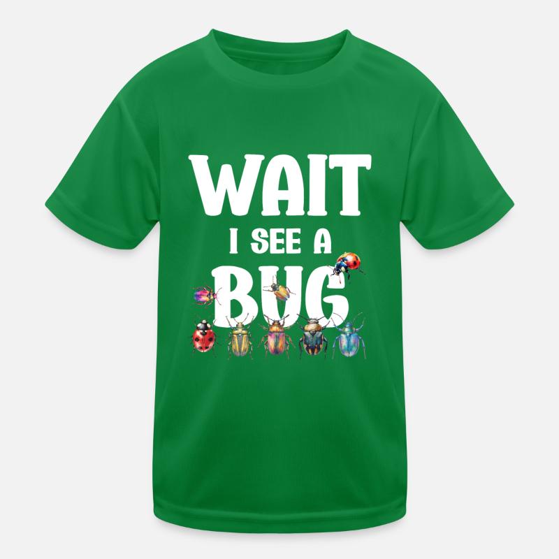 Warte, Ich Sehe Einen Kinder Funktions-T-Shirt