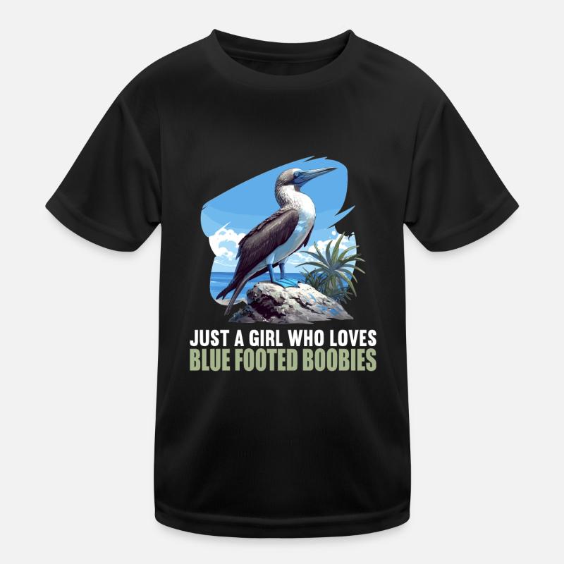 Blue-footed booby Kids Functional T-Shirt