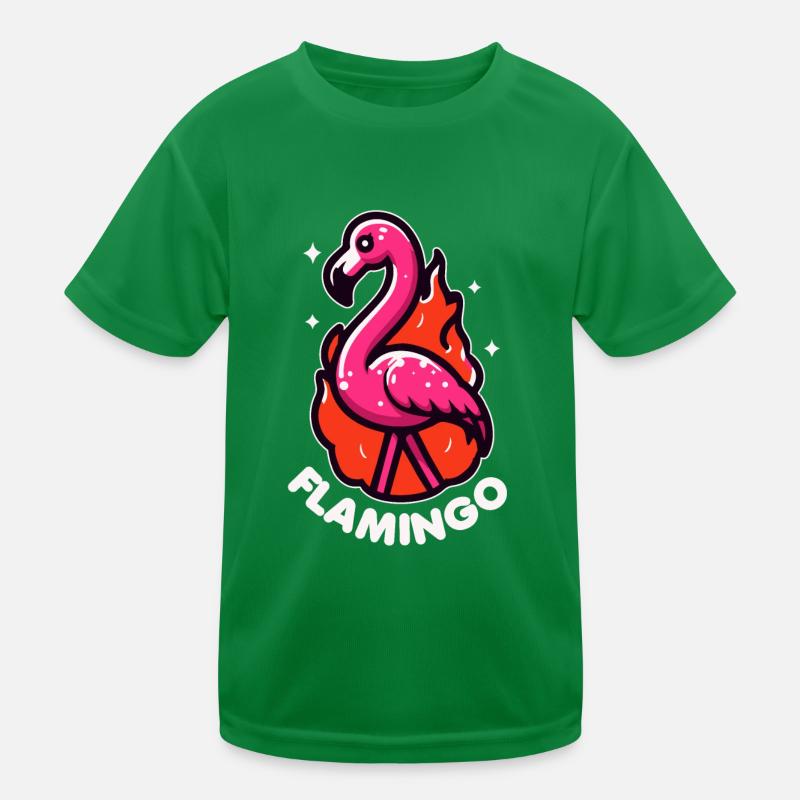 Flamant rose jeu de mots oiseau mignon T-shirt sport Enfant