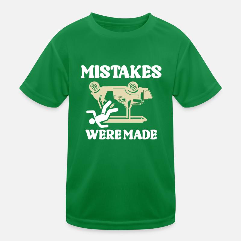 Fehler Wurden Gemacht Humorvoller Auto-Unfall Kinder Funktions-T-Shirt