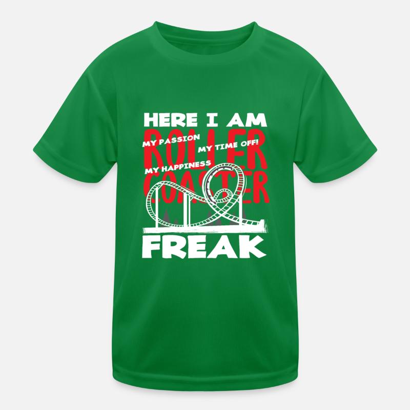 Montagnes russes Freak Passion Vacances Fun T-shirt sport Enfant