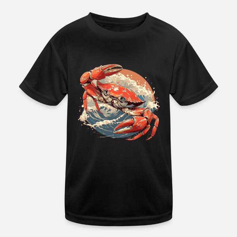 Krabbe Krabben Kinder Funktions-T-Shirt