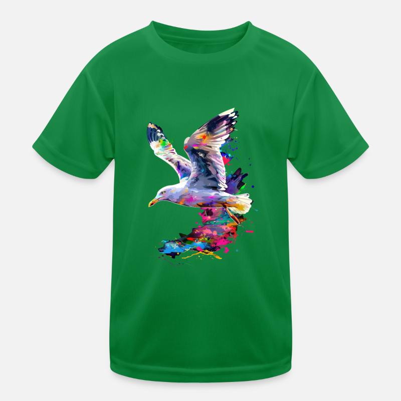 Möwe Kinder Funktions-T-Shirt