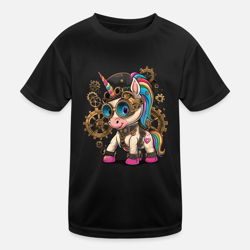 Accessoires Steampunk Licorne Steampunk T-shirt sport Enfant