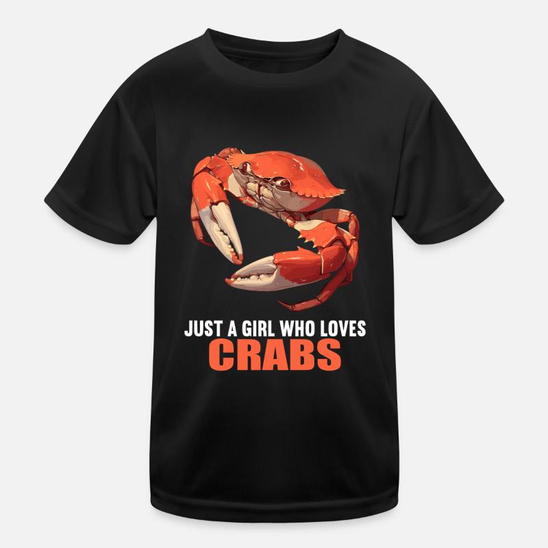 Krabbe Krabben Kinder Funktions-T-Shirt