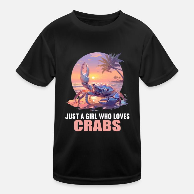 Krabbe Krabben Kinder Funktions-T-Shirt