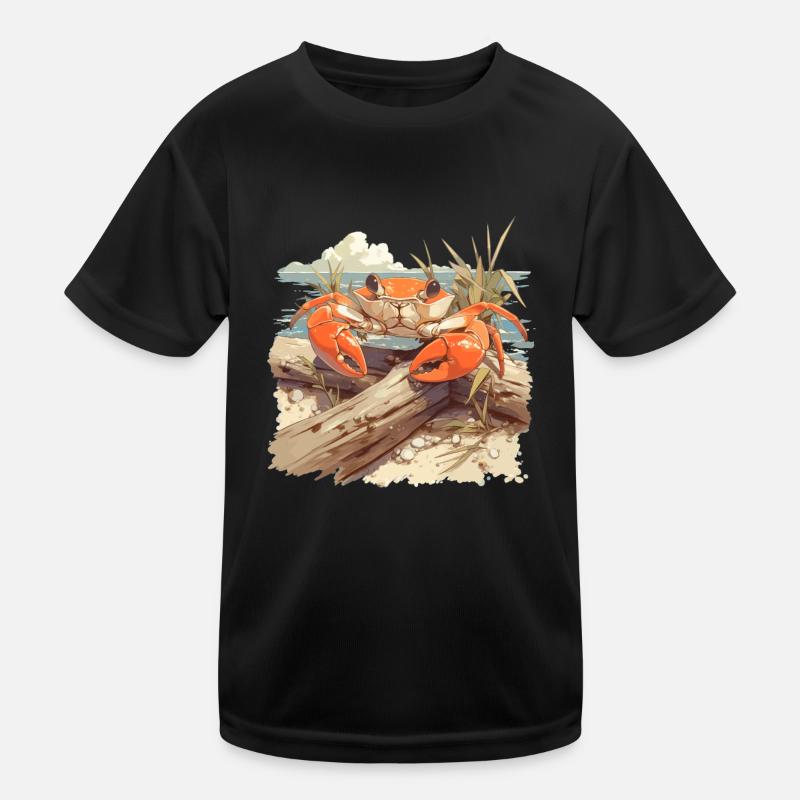 Krabbe Krabben Kinder Funktions-T-Shirt