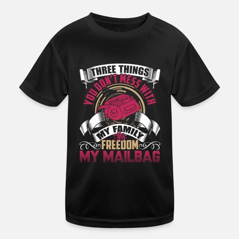 Mail Carrier Don't Mess With My Mailbag Kids Functional T-Shirt