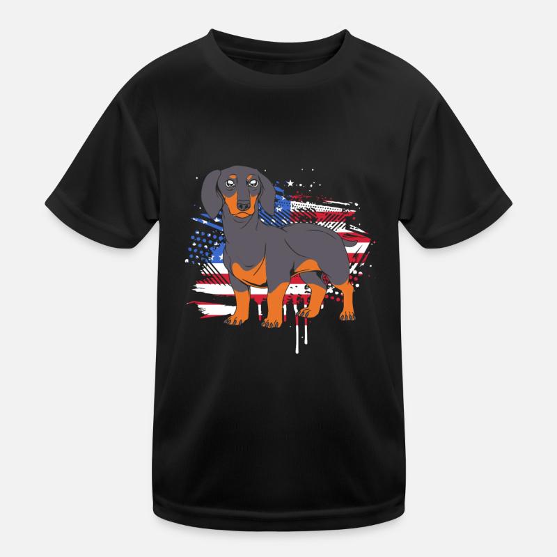 Dachshund Kids Functional T-Shirt