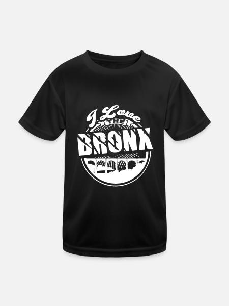 I Love The Bronx - Kids Functional T-Shirt - black - Front