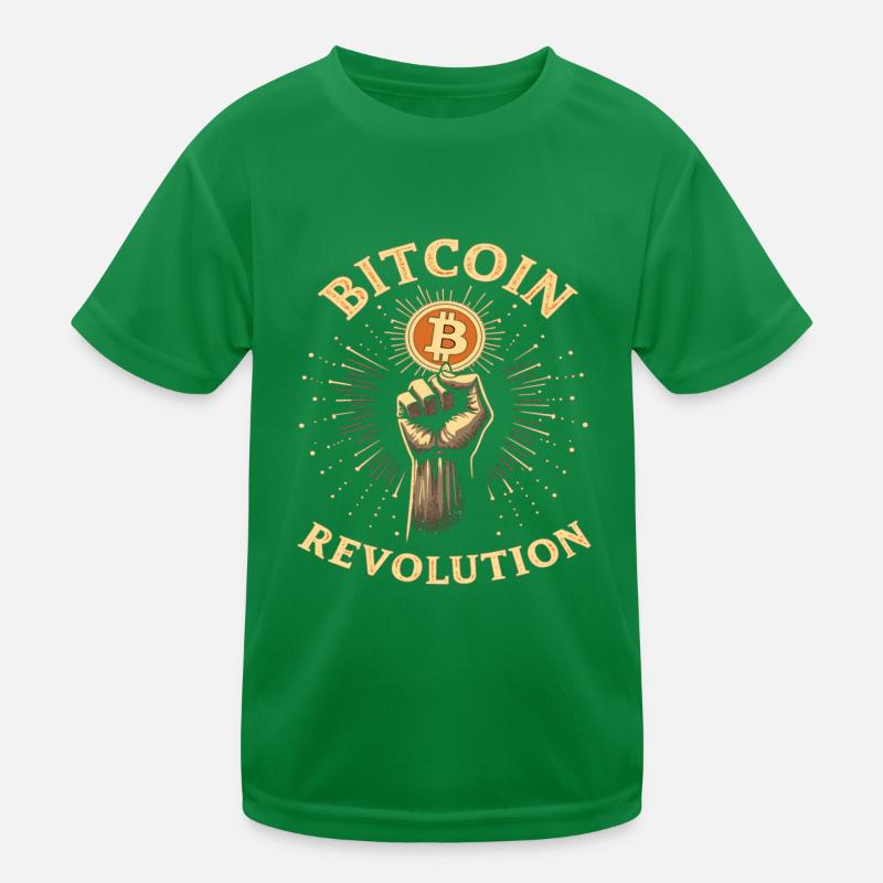Révolution Bitcoin T-shirt sport Enfant