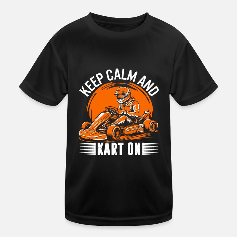Keep calm and kart on! Kids Functional T-Shirt