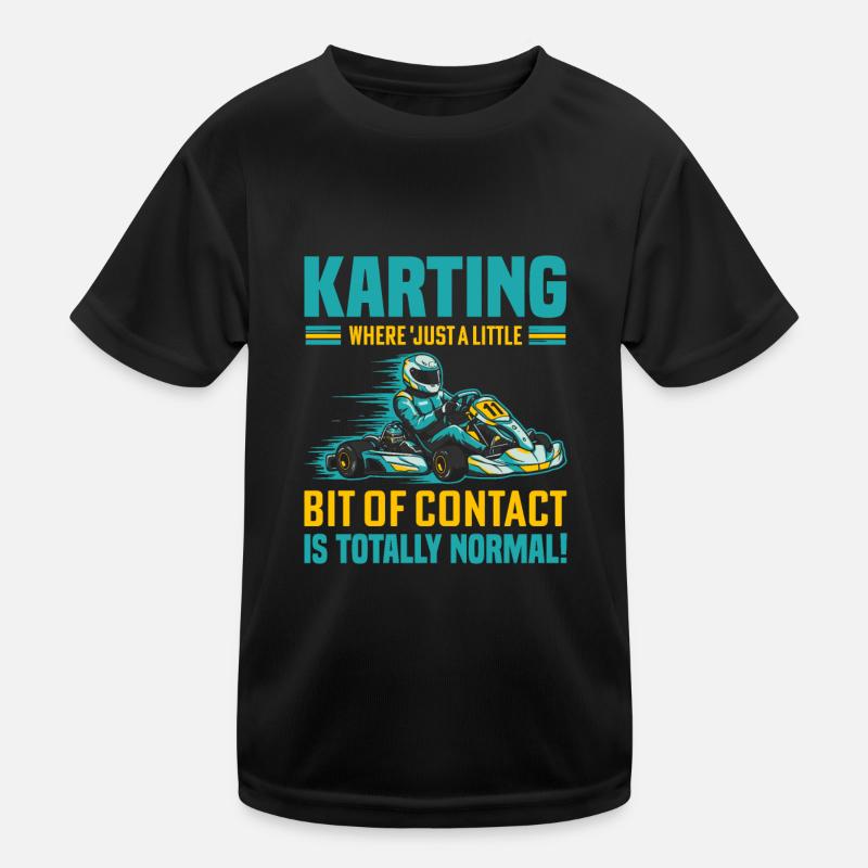 Karting : où « juste un peu de contact » n’est pas T-shirt sport Enfant