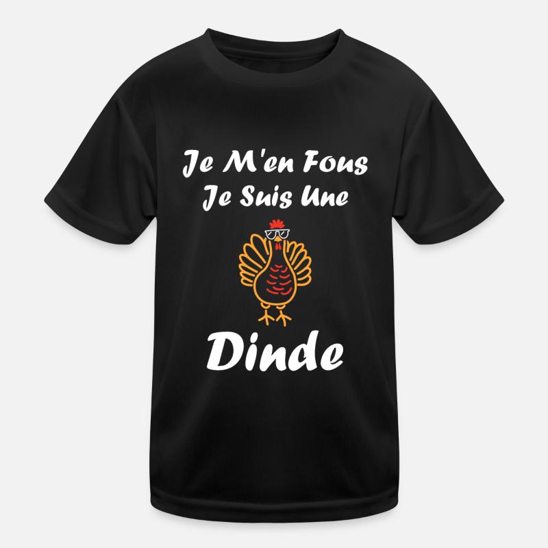 Dinde T-shirt sport Enfant