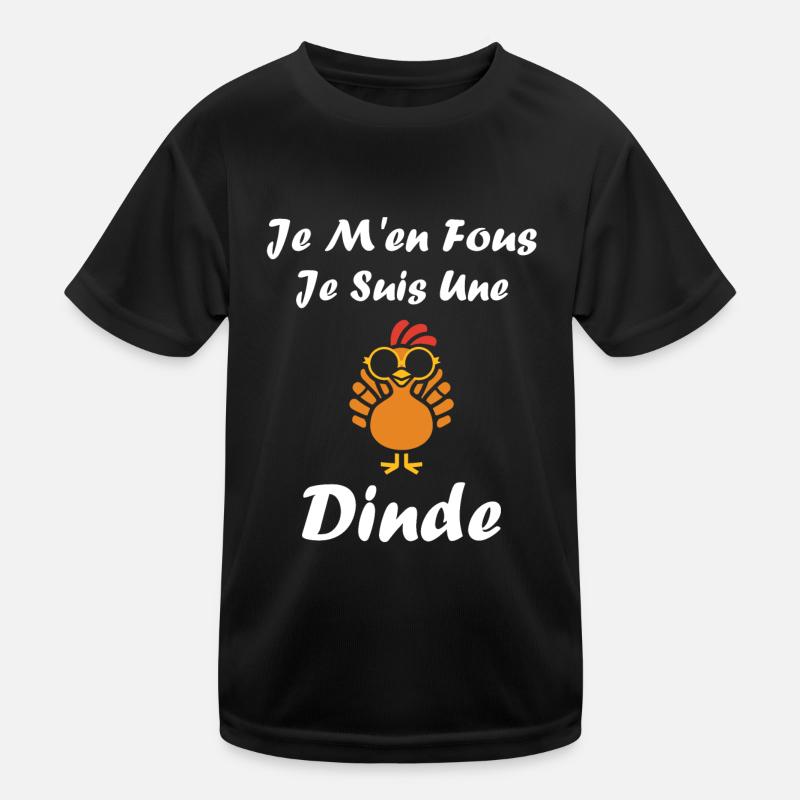 Dinde T-shirt sport Enfant