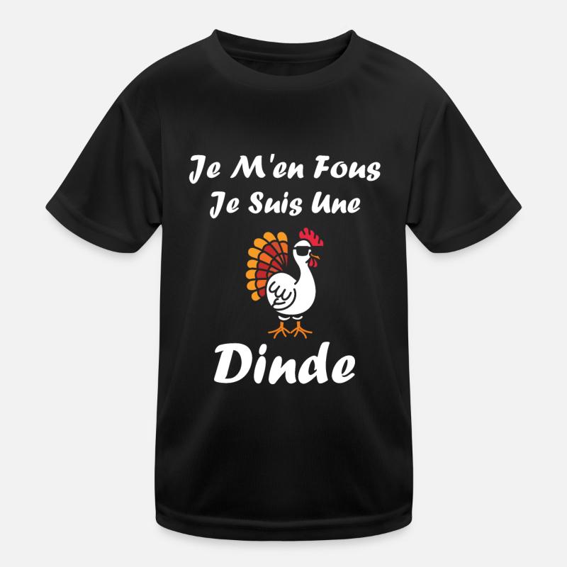 Dinde T-shirt sport Enfant