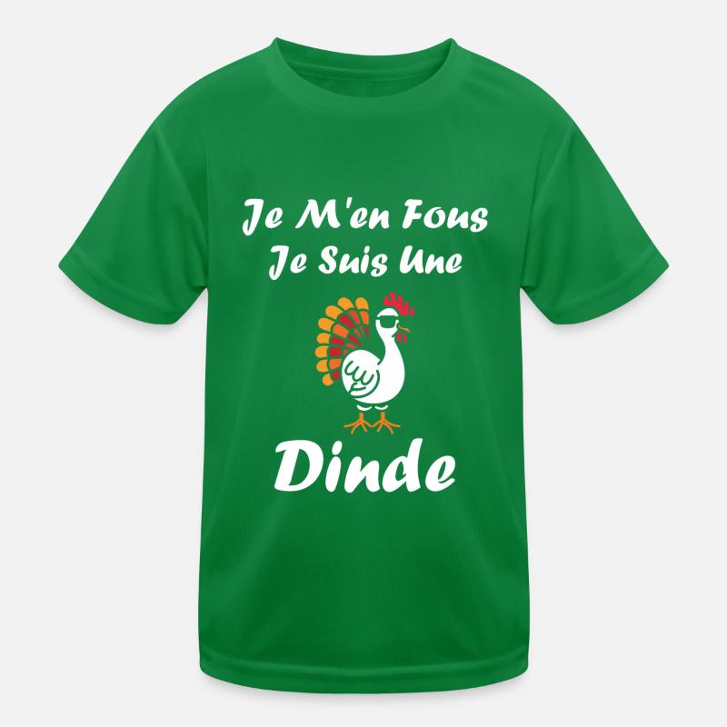 Dinde T-shirt sport Enfant