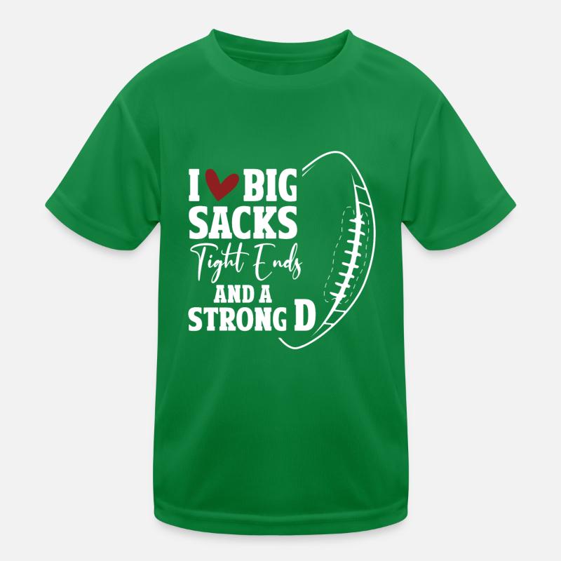 J'aime les gros sacs, les extrémités serrées et un D fort T-shirt sport Enfant