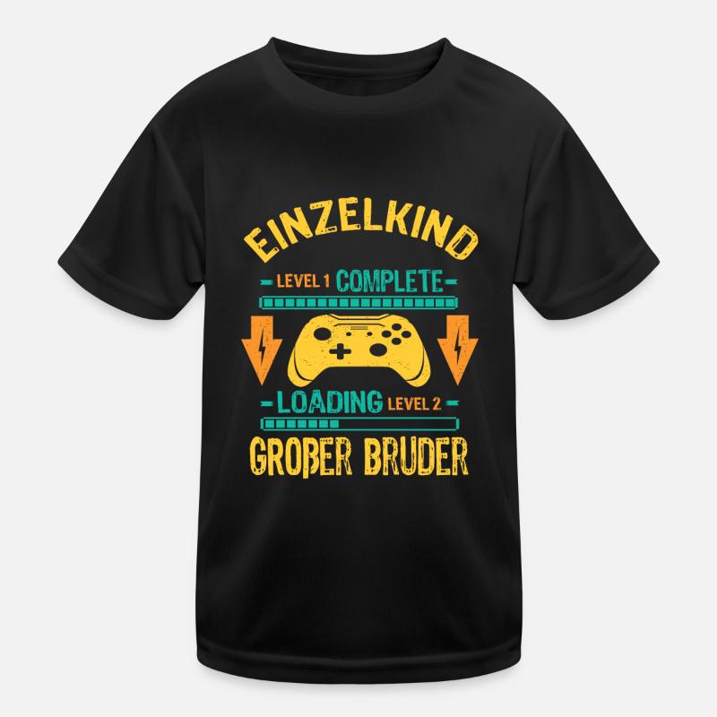 Einzelkind Complete - Loading Großer Bruder 2026 Kinder Funktions-T-Shirt
